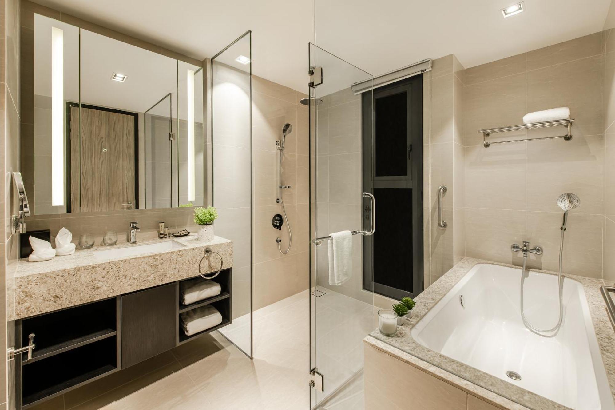 Hotel Ascott Star Klcc Kuala Lumpur Exteriér fotografie A bathroom in a hotel